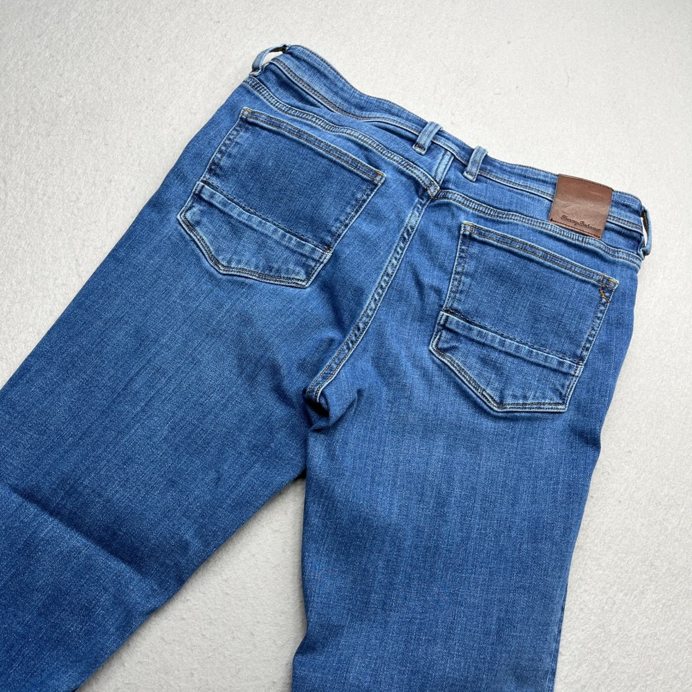 Tommy Bahama Mens Straight Leg Jeans Blue Medium Wash Size 32 Classic Casual